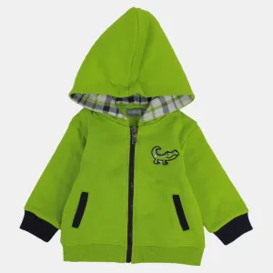 Veste à capuche crocodile verte pour bébé garçon