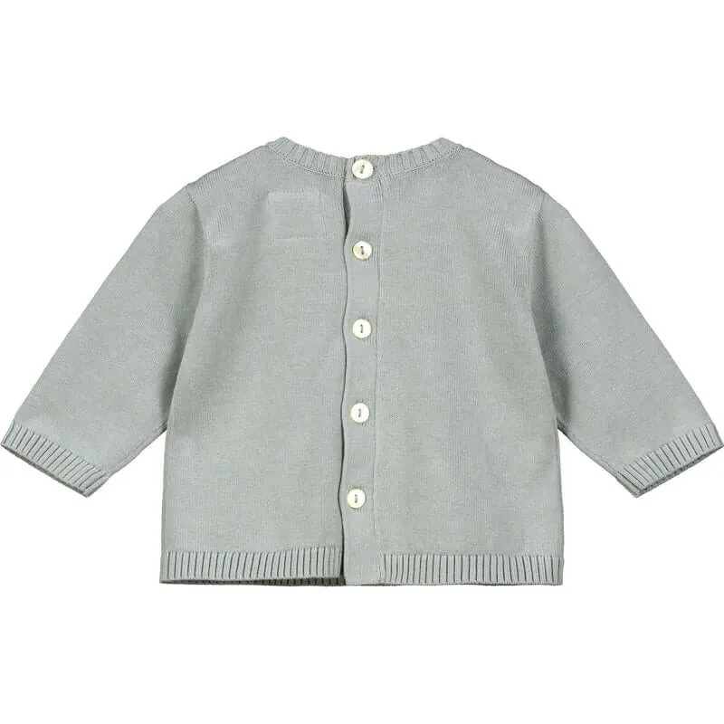 Ensemble tricoté Enzo gris pour bébé garçon