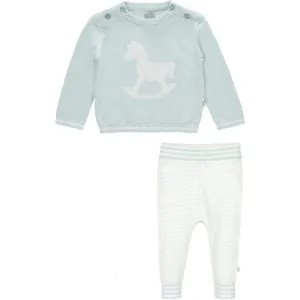 Pull et Leggings en Maille Bleu Pâle pour Bébé Garçon