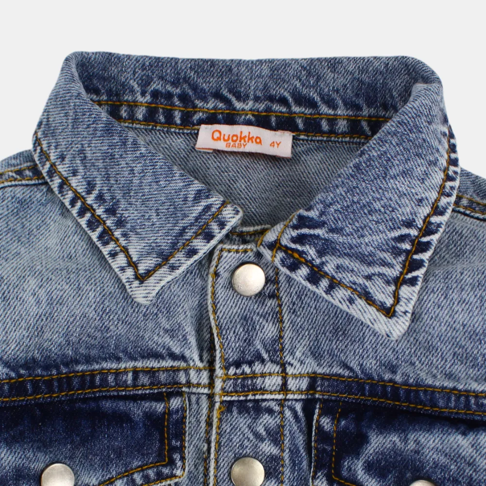 Veste en jean à manches longues pour bébé garçon