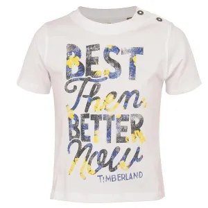 T-shirt blanc délavé pour bébé garçon