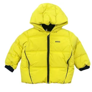 Manteau matelassé jaune pour bébé garçon