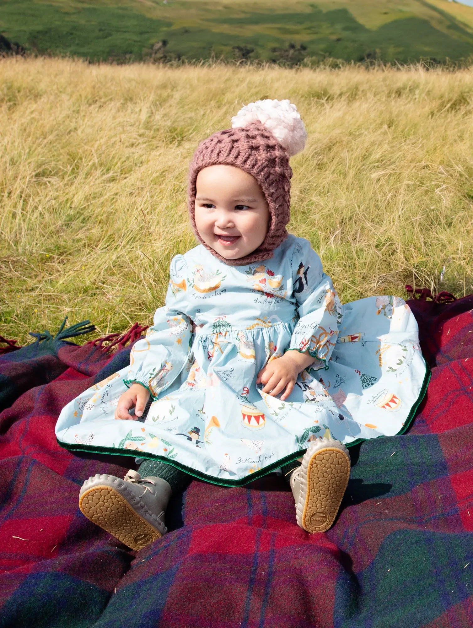 Ensemble de Robe Amma pour Bébé Fille - Les 12 Jours de Noël