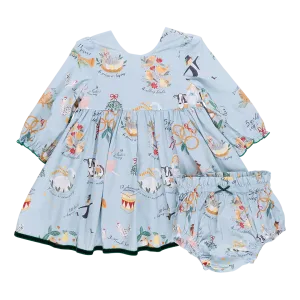 Ensemble de Robe Amma pour Bébé Fille - Les 12 Jours de Noël