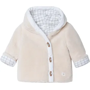 Veste à capuche en fausse fourrure pour bébés filles et garçons