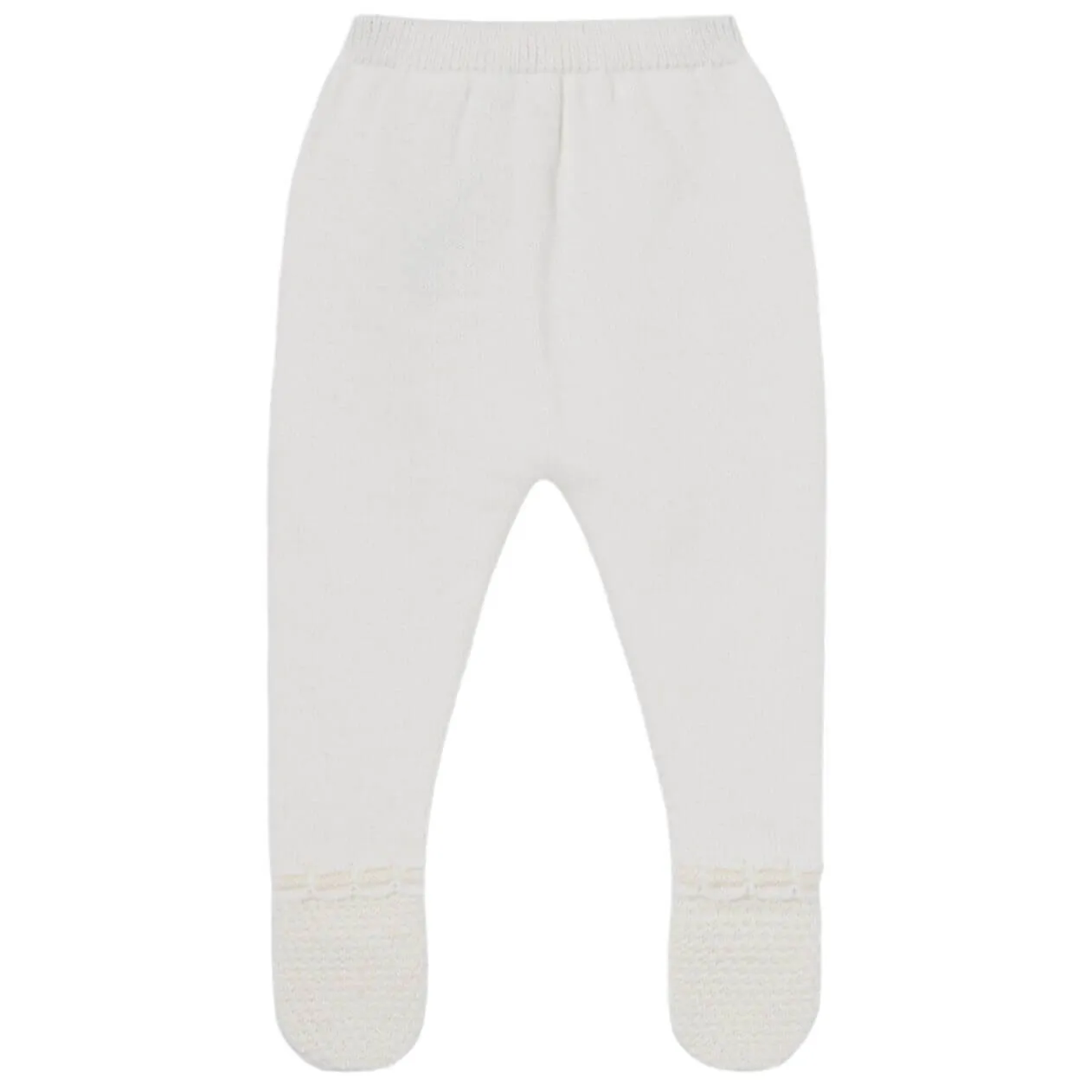 Ensemble en maille crème pour bébé fille