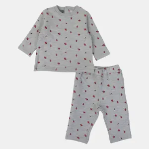 Ensemble pour bébé fille Milton – Gris doux