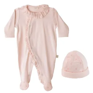 Ensemble Bébé Fille Pêche à Fleurs