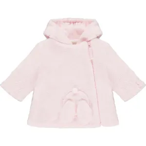 Veste en polaire rose aurore pour bébé fille avec lapin