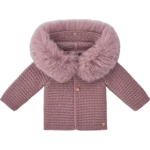 Veste Pink Bambalina pour bébé fille avec fausse fourrure