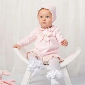 Ensemble de Robe Rose à Strass pour Fille