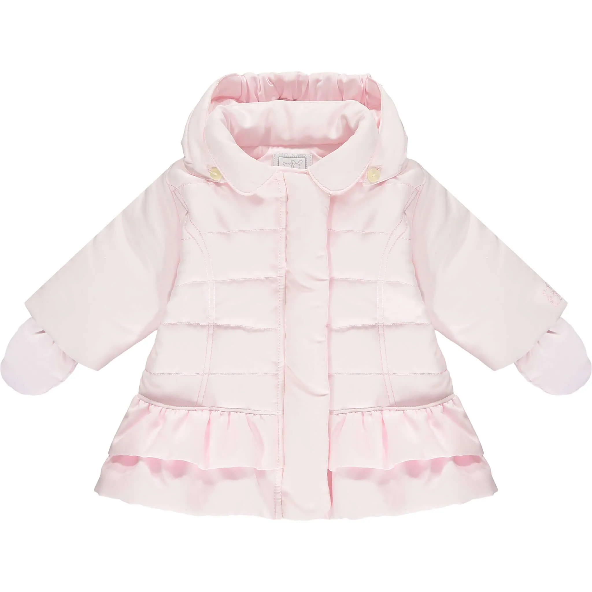 Veste à volants rose pour bébé fille