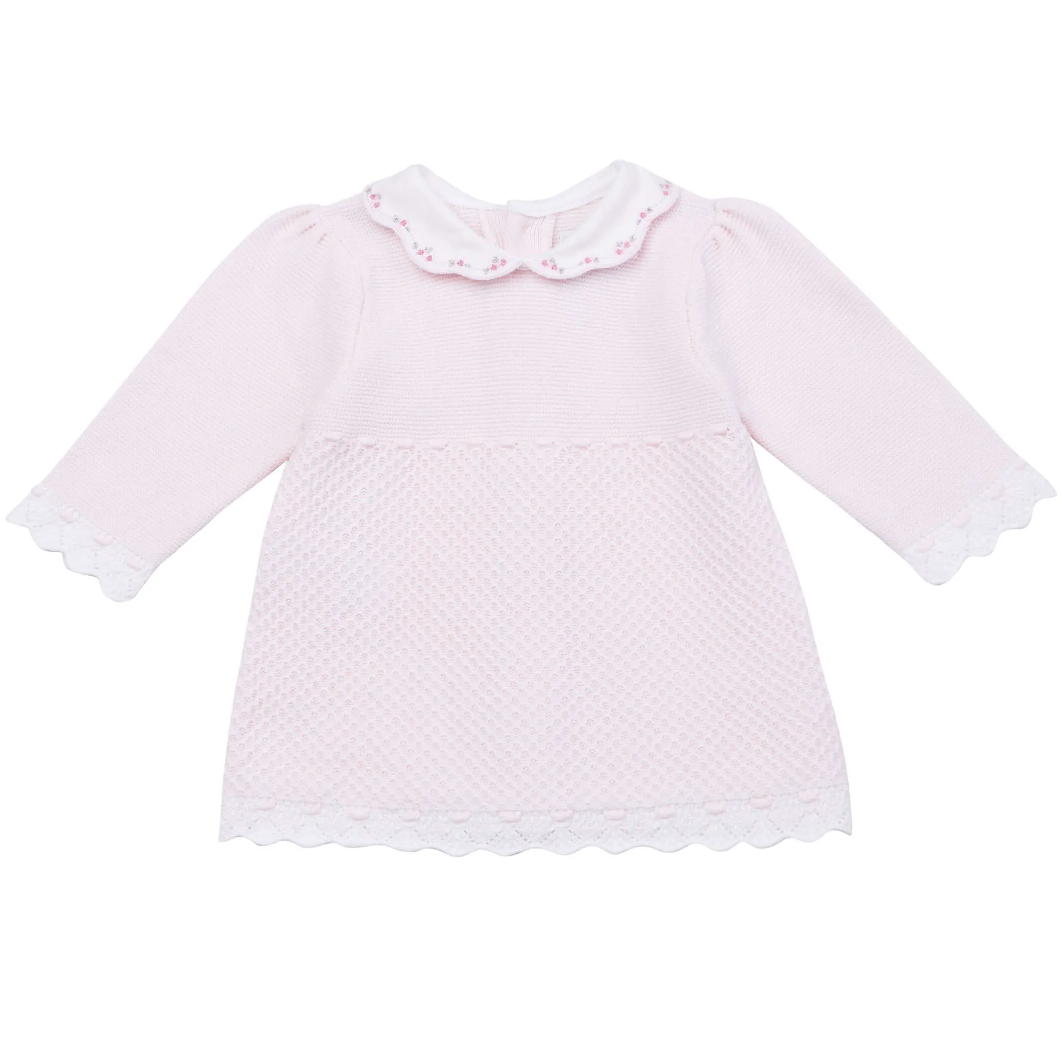 Ensemble en maille rose pour bébé fille