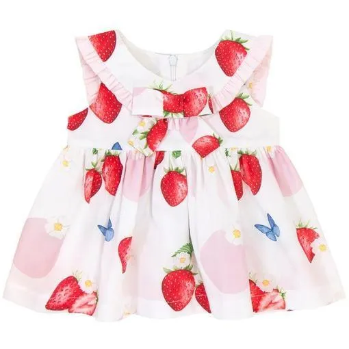 Ensemble Bloomer Fraise pour Bébés Filles