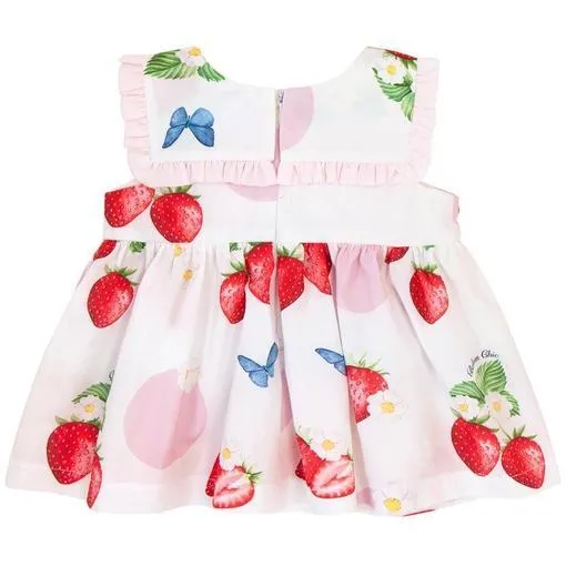 Ensemble Bloomer Fraise pour Bébés Filles