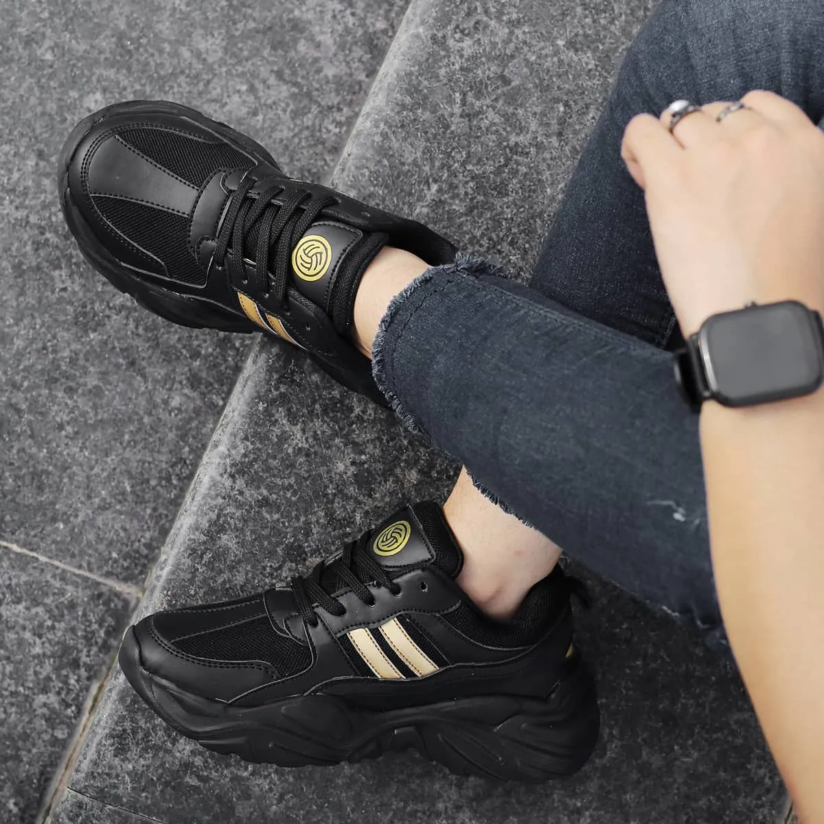Bacca Bucci DAISY Femme Sneakers à Plateforme Épaisses