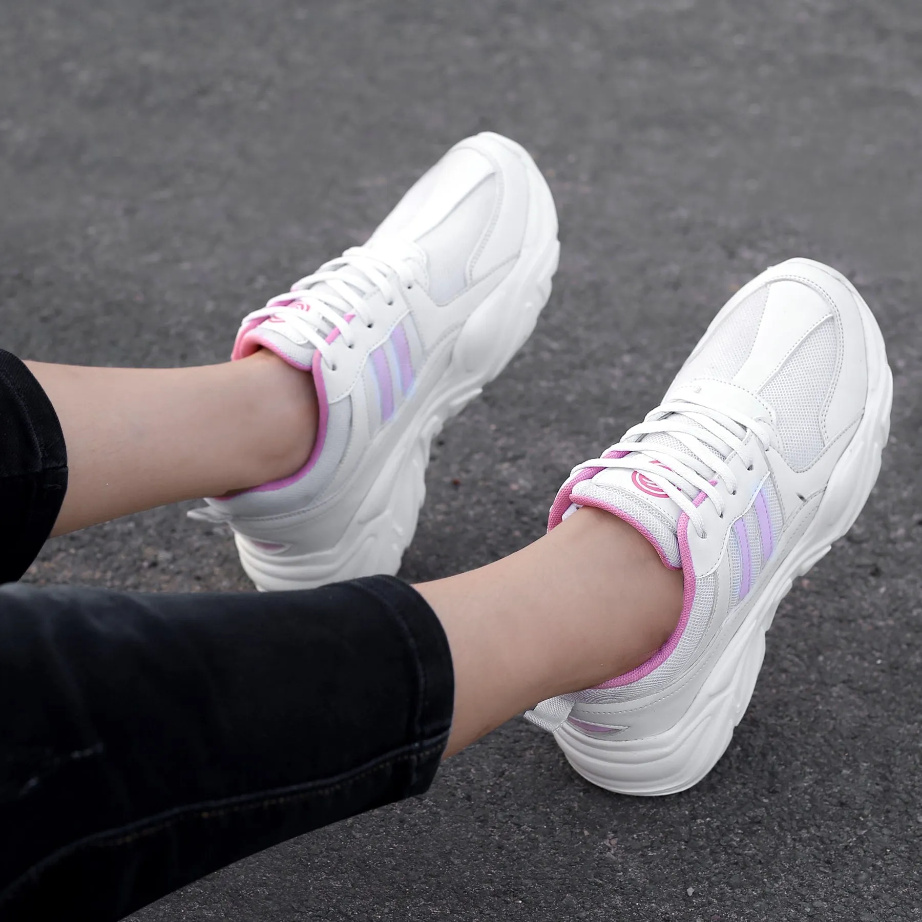 Bacca Bucci DAISY Femme Sneakers à Plateforme Épaisses