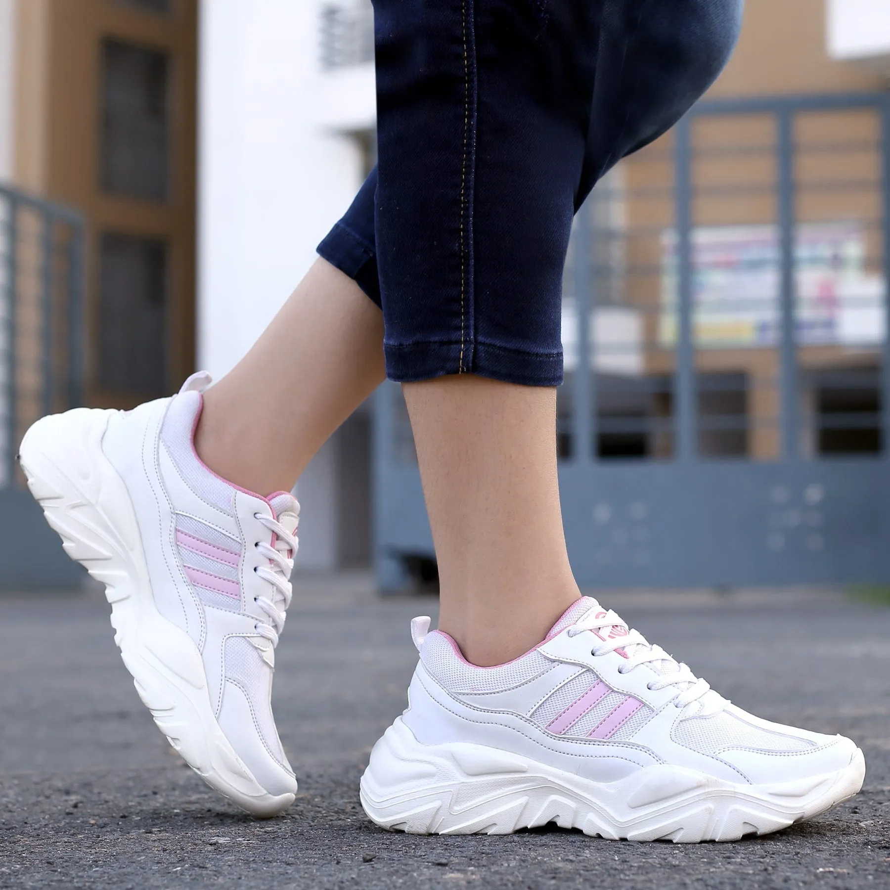 Bacca Bucci DAISY Femme Sneakers à Plateforme Épaisses