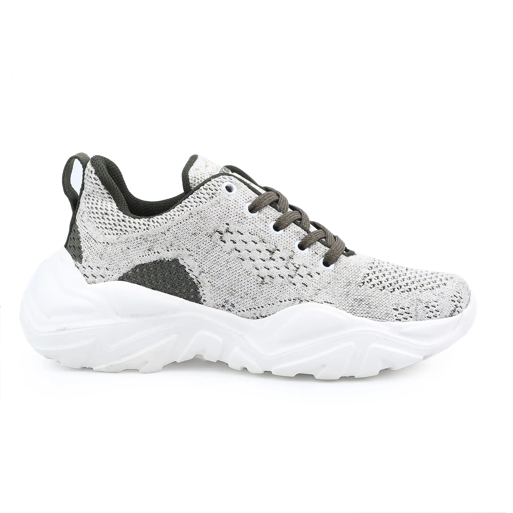 Bacca Bucci Femme CHARLOTTE Chaussures de Mode à Plateforme Basse | Sneakers Épaisses Tricotées Style Streetwear