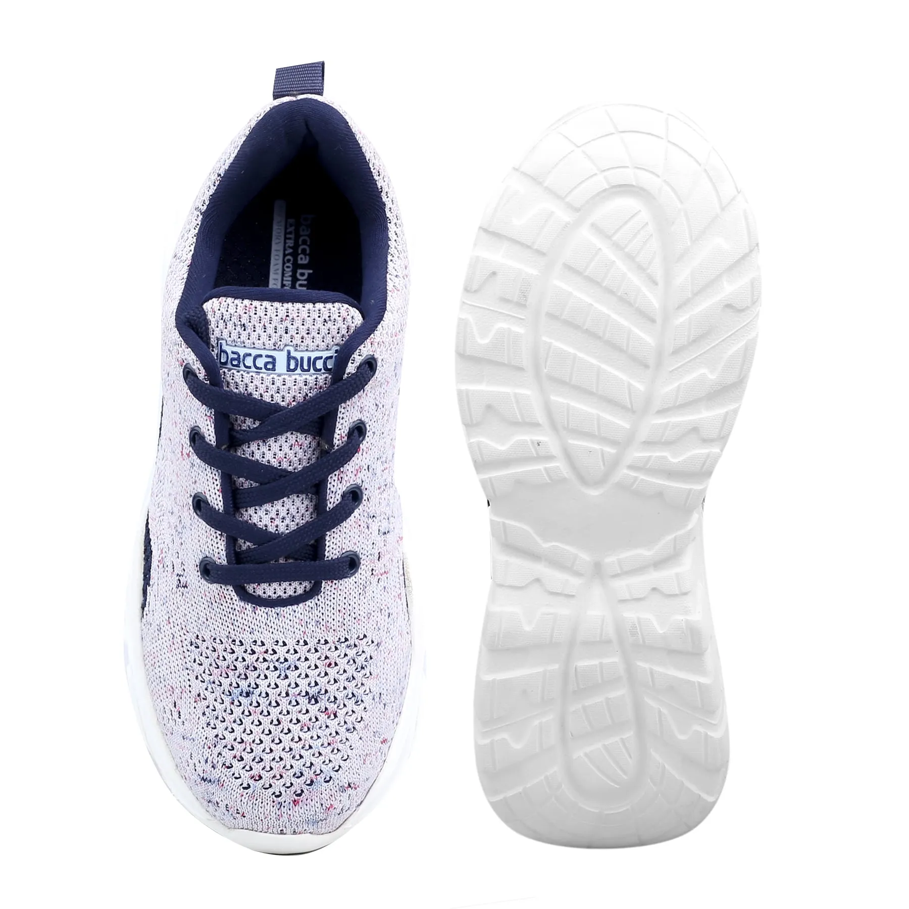 Bacca Bucci Femme CHARLOTTE Chaussures de Mode à Plateforme Basse | Sneakers Épaisses Tricotées Style Streetwear