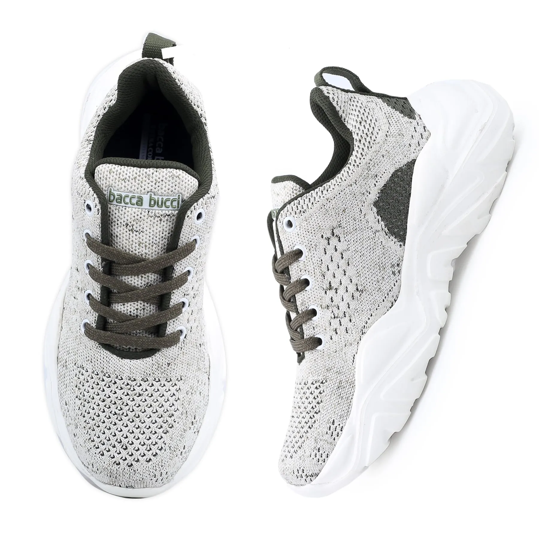 Bacca Bucci Femme CHARLOTTE Chaussures de Mode à Plateforme Basse | Sneakers Épaisses Tricotées Style Streetwear