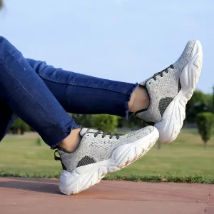 Bacca Bucci Femme CHARLOTTE Chaussures de Mode à Plateforme Basse | Sneakers Épaisses Tricotées Style Streetwear