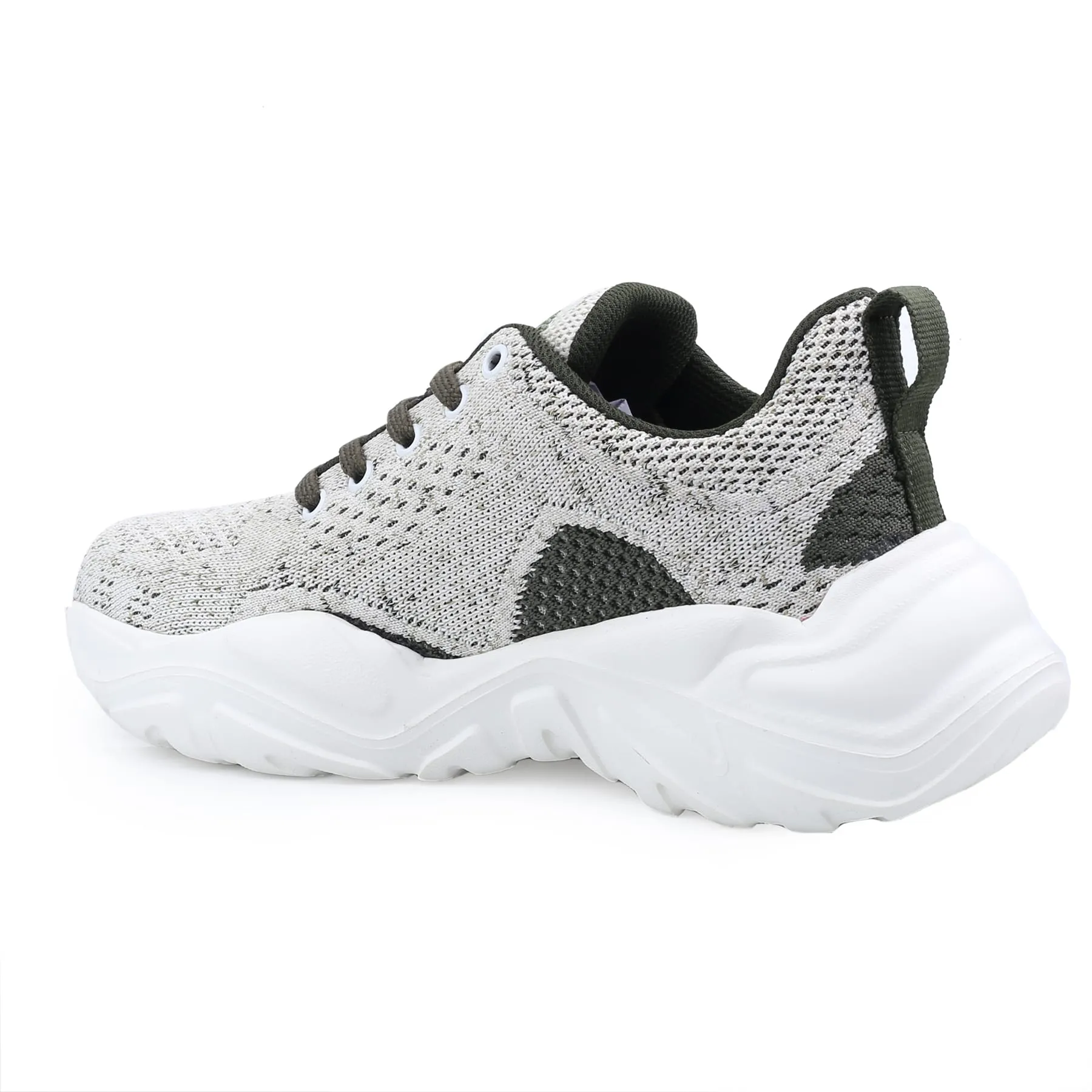 Bacca Bucci Femme CHARLOTTE Chaussures de Mode à Plateforme Basse | Sneakers Épaisses Tricotées Style Streetwear