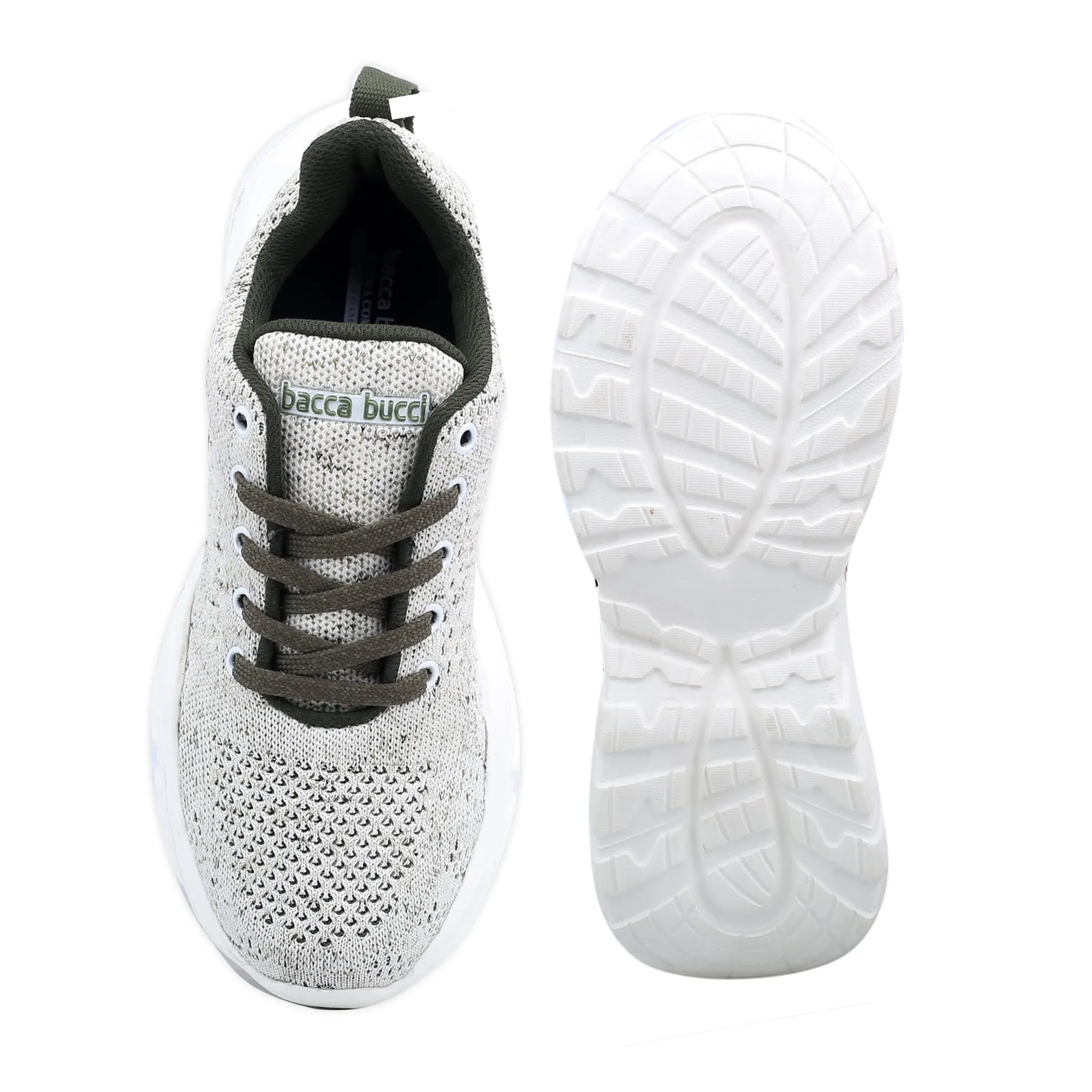 Bacca Bucci Femme CHARLOTTE Chaussures de Mode à Plateforme Basse | Sneakers Épaisses Tricotées Style Streetwear