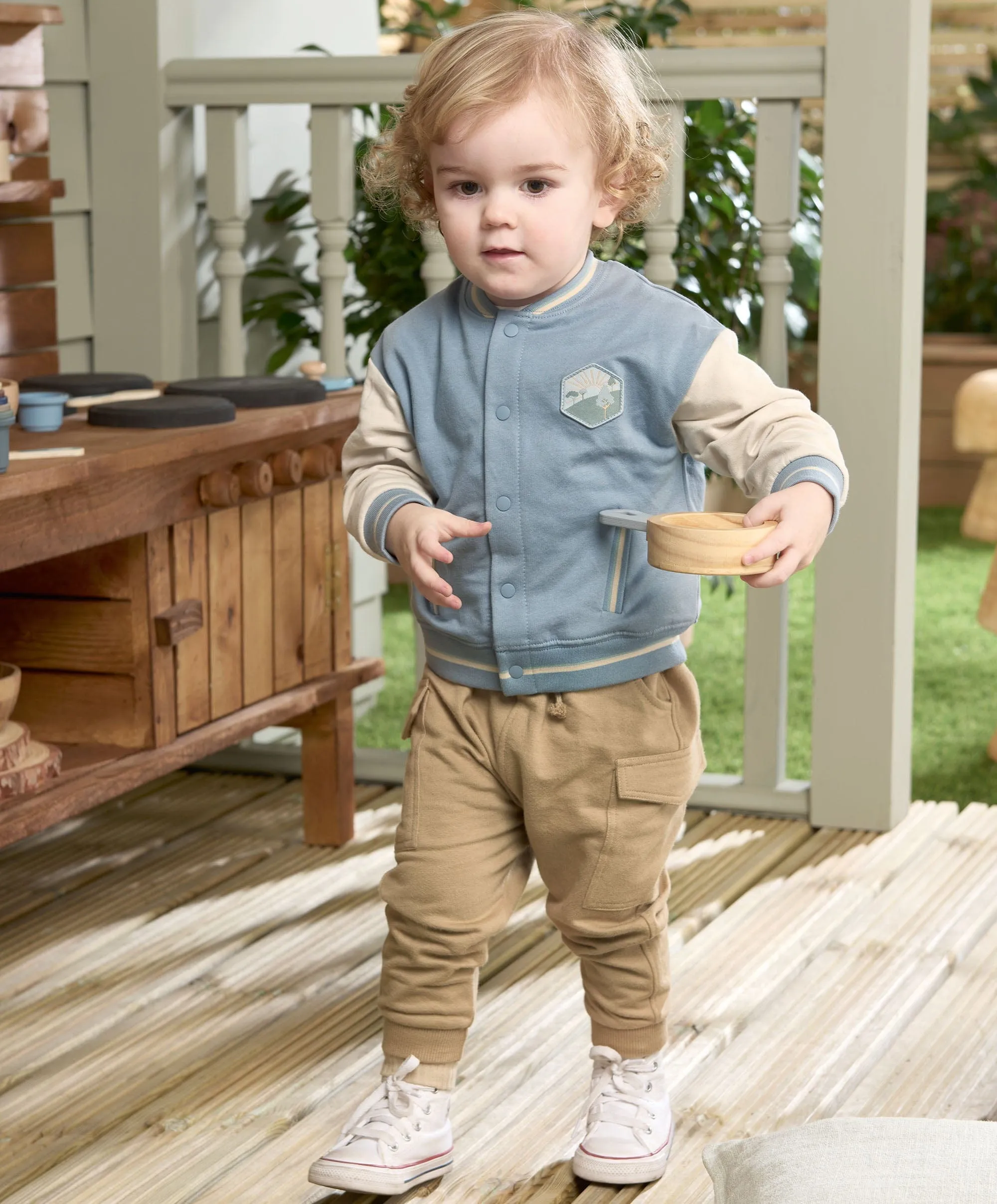 Veste de baseball - Bleu Bébé Enfants Mamas & Papas