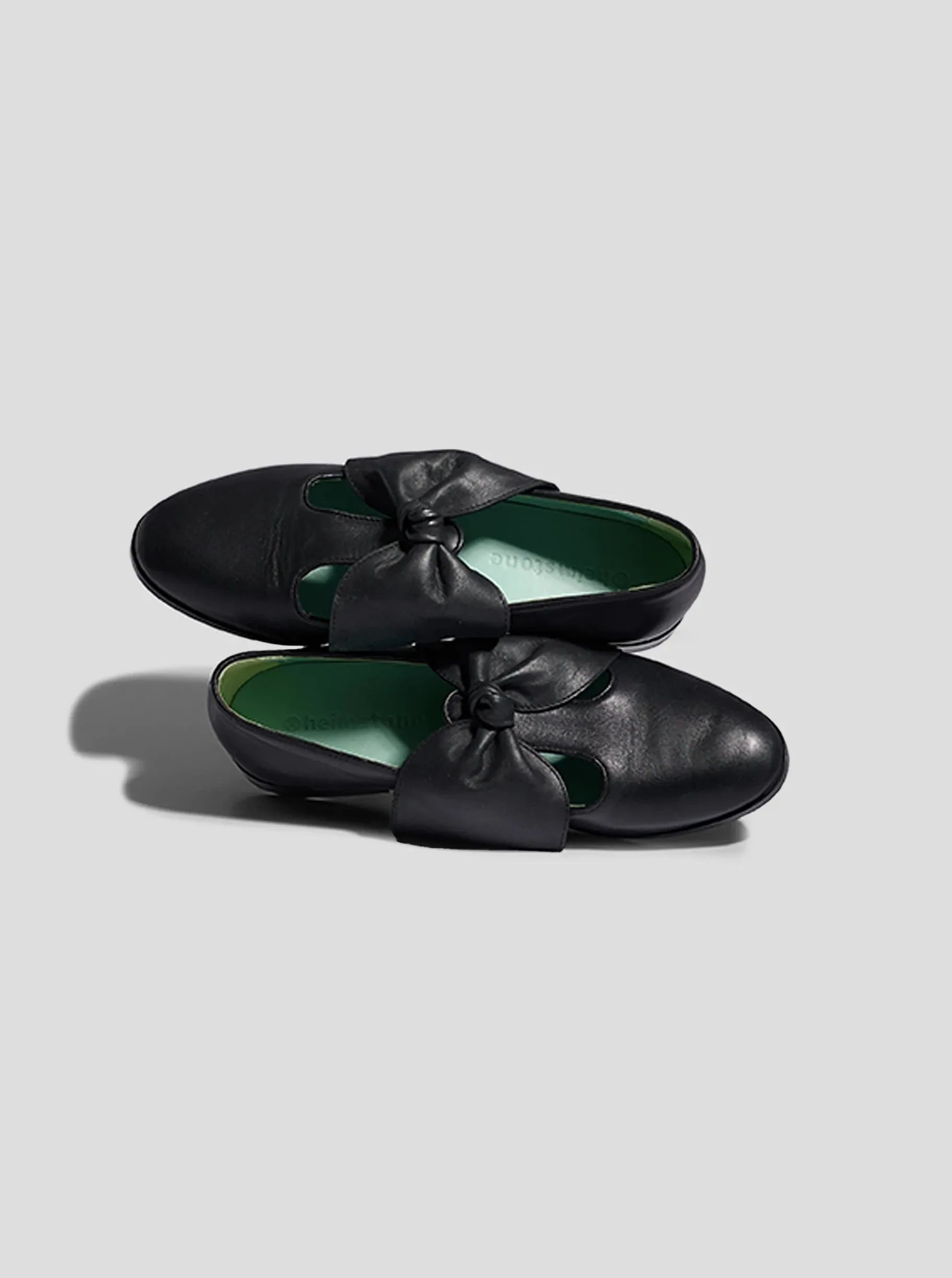 Chaussures BB Ballerina en cuir noir