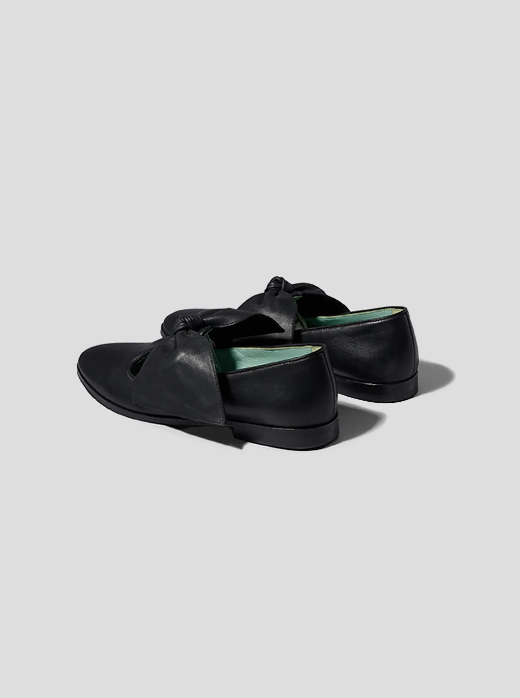 Chaussures BB Ballerina en cuir noir