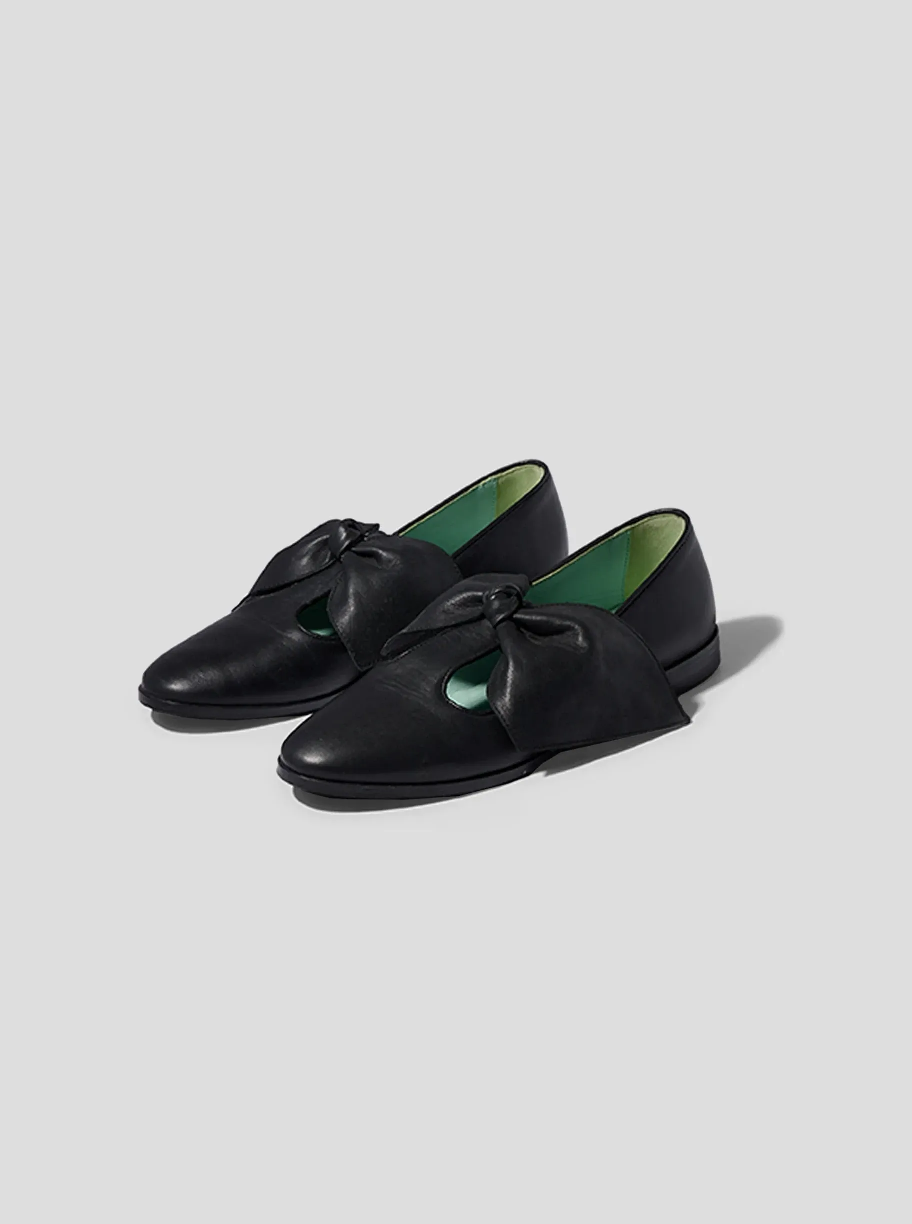 Chaussures BB Ballerina en cuir noir