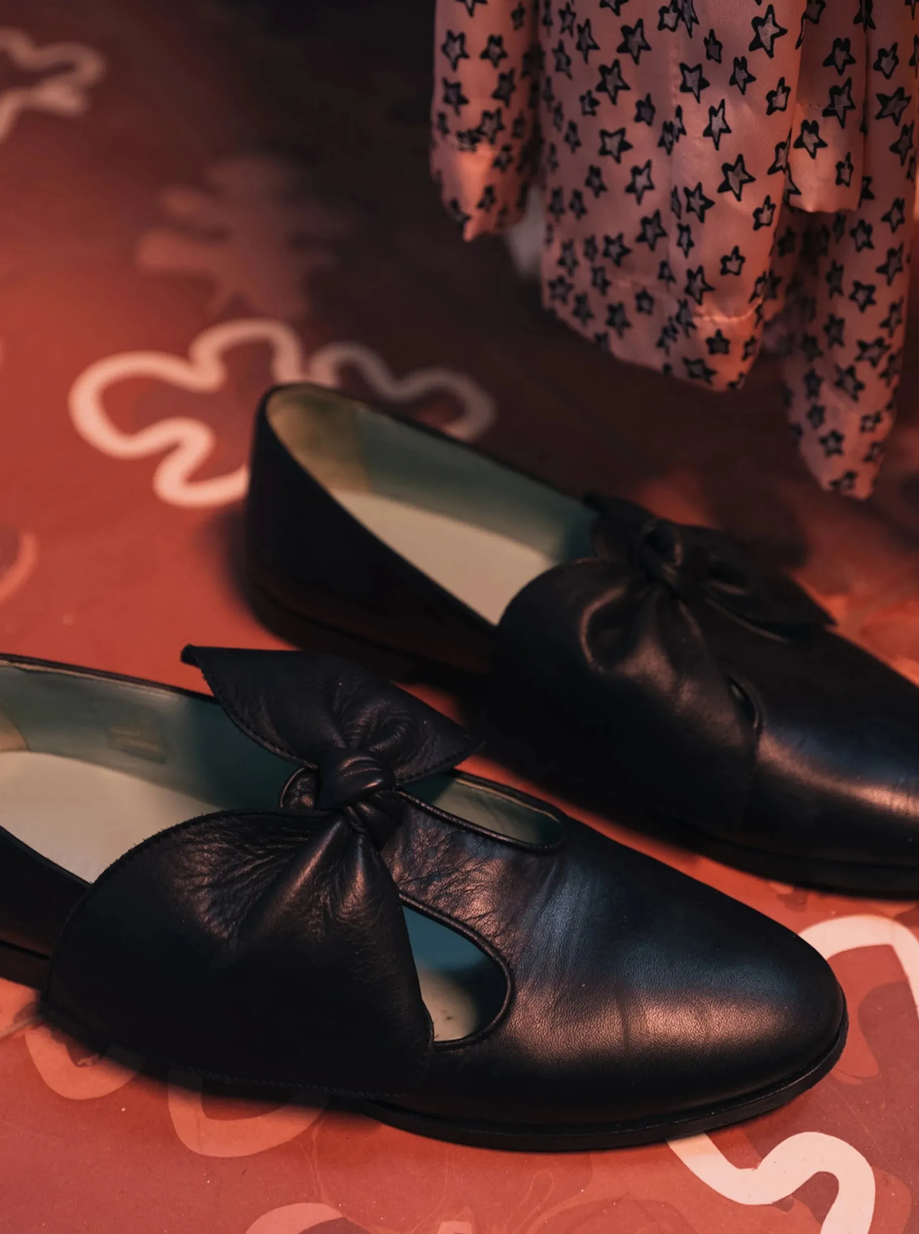 Chaussures BB Ballerina en cuir noir