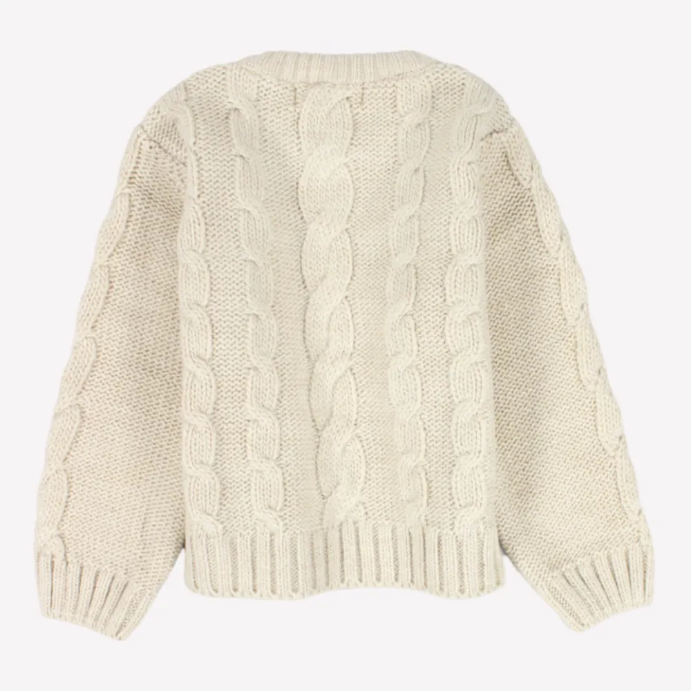 Pullover à manches longues beige