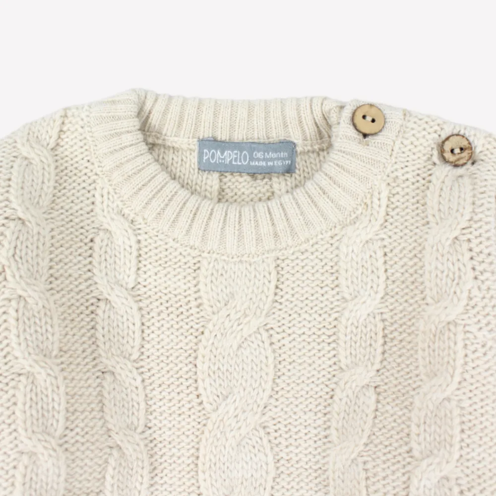 Pullover à manches longues beige