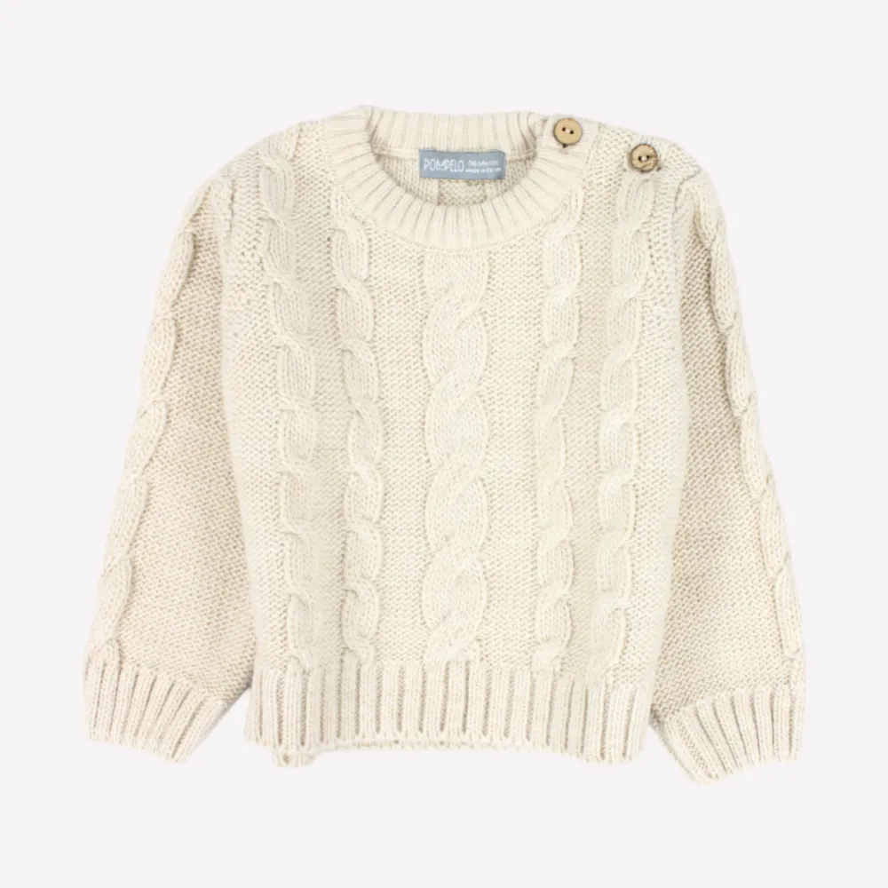 Pullover à manches longues beige