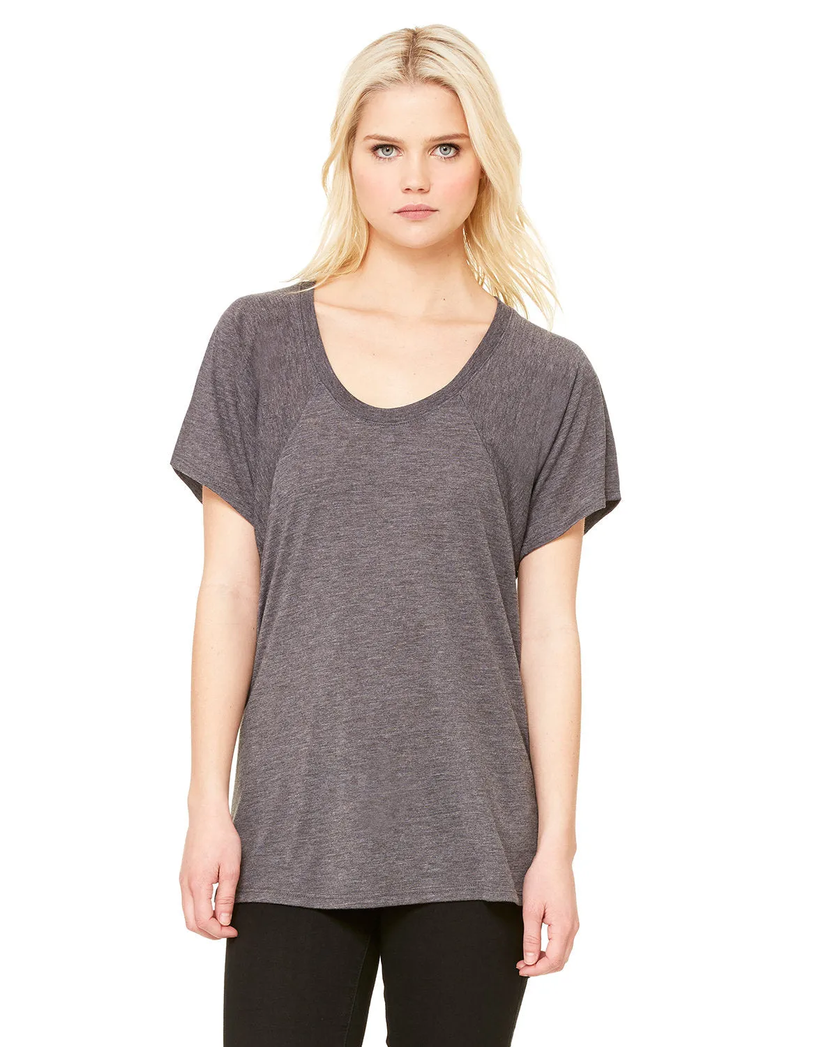 Bella   Canvas B8801 T-shirt à col ras du cou fluide pour femme
