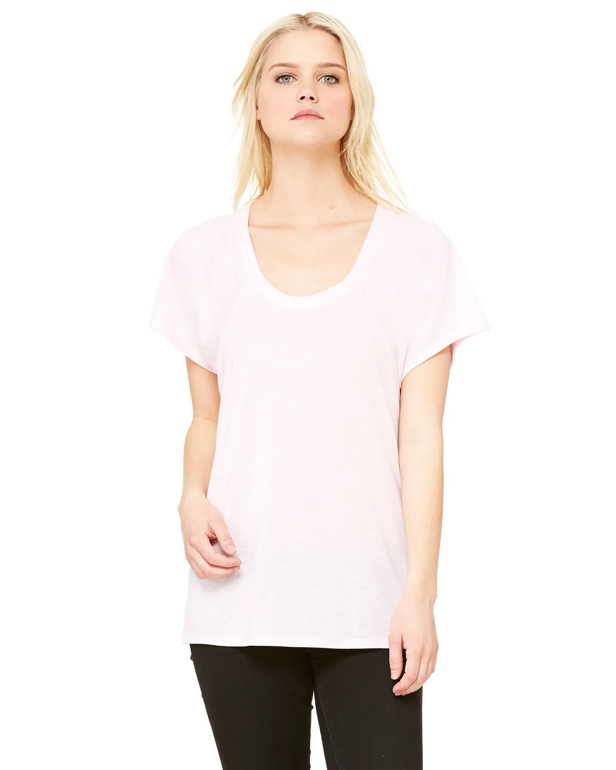 Bella   Canvas B8801 T-shirt à col ras du cou fluide pour femme