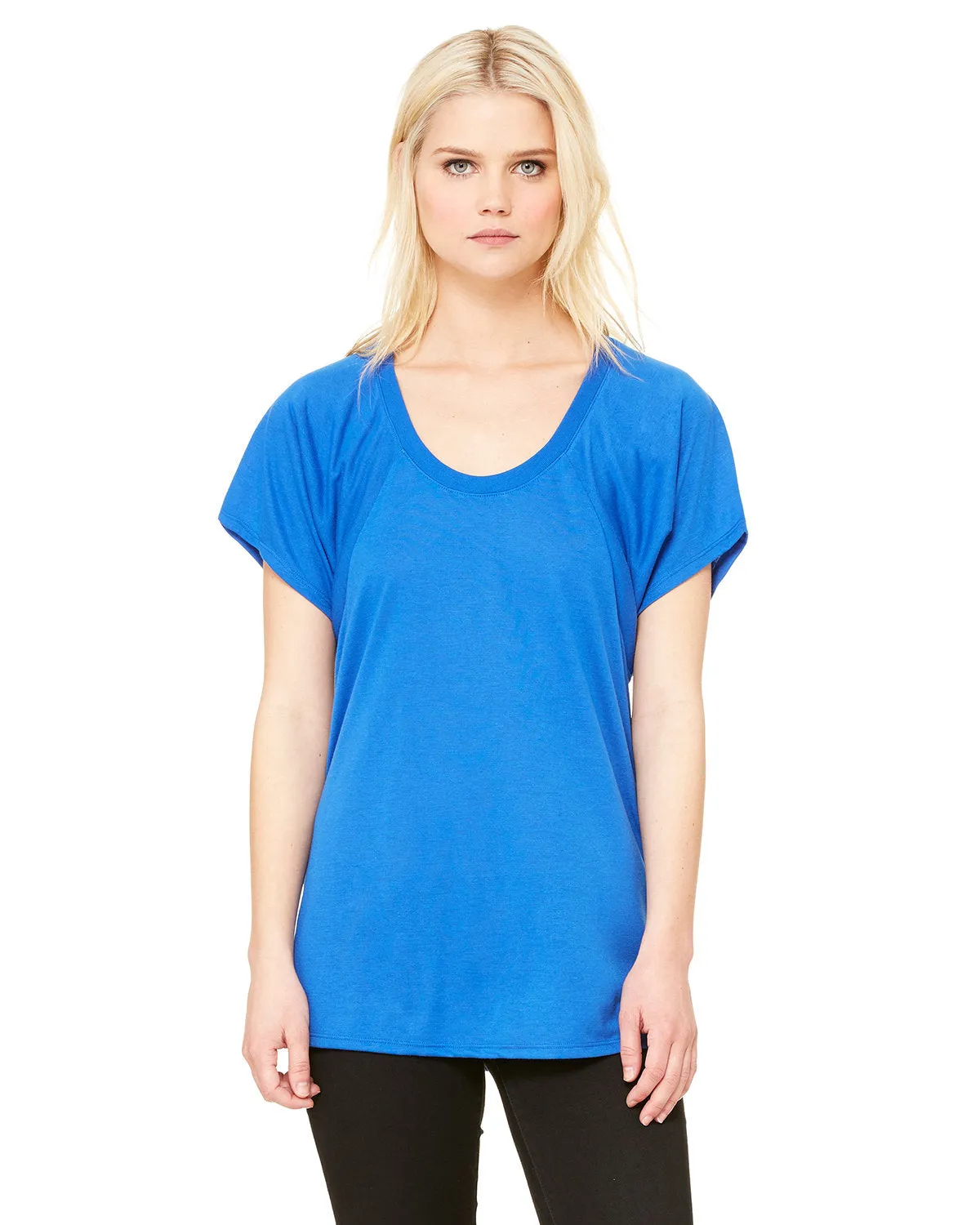 Bella   Canvas B8801 T-shirt à col ras du cou fluide pour femme
