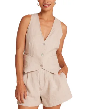Veste en lin Bella Dahl à ajustage par cordon