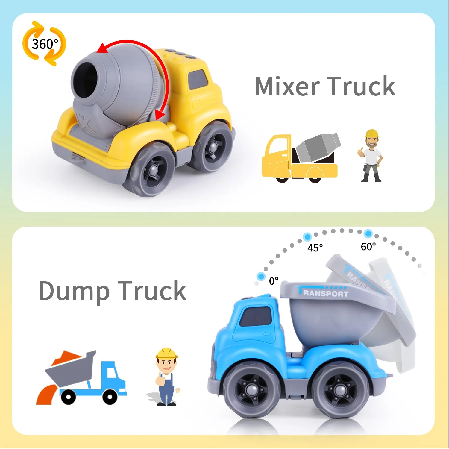 Ensemble de Gros Camions de Construction