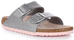 Birkenstock Arizona Bf en argent | Chaussures Birkenstock à coupe étroite