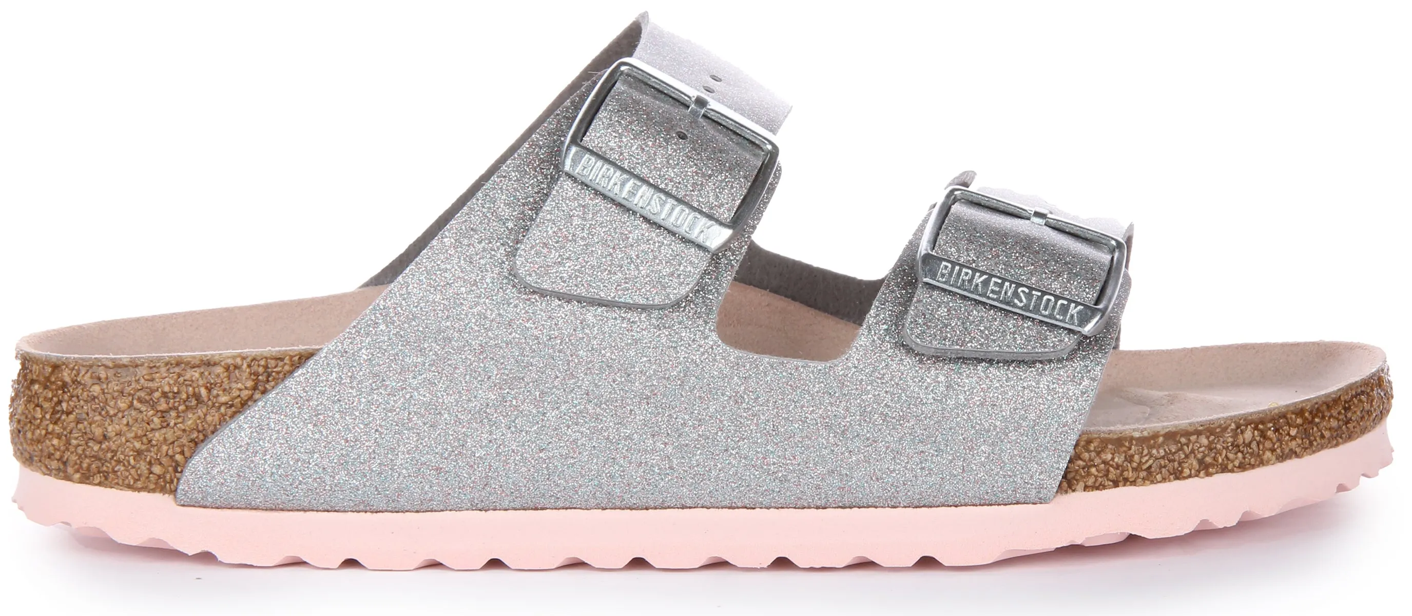 Birkenstock Arizona Bf en argent | Chaussures Birkenstock à coupe étroite
