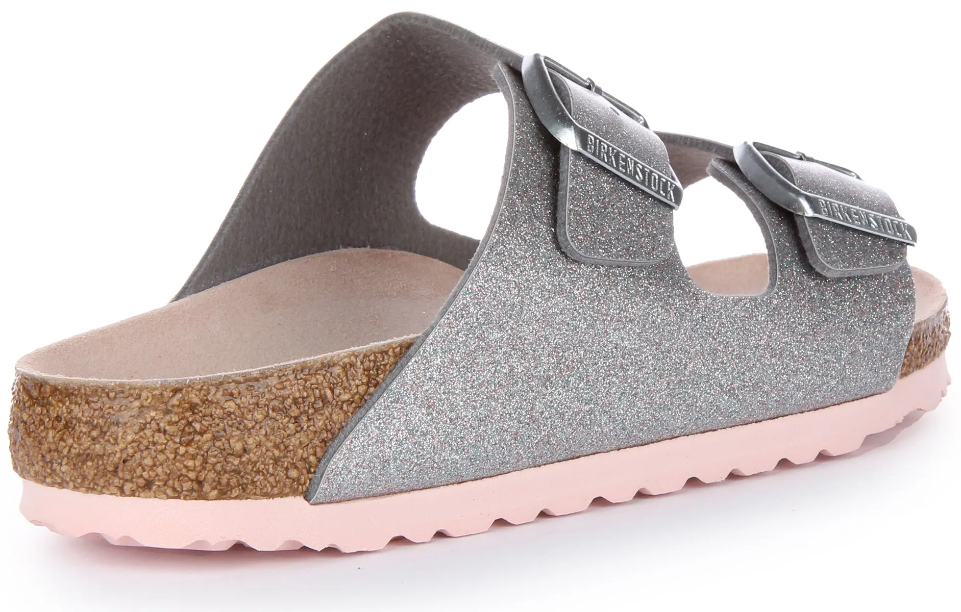 Birkenstock Arizona Bf en argent | Chaussures Birkenstock à coupe étroite