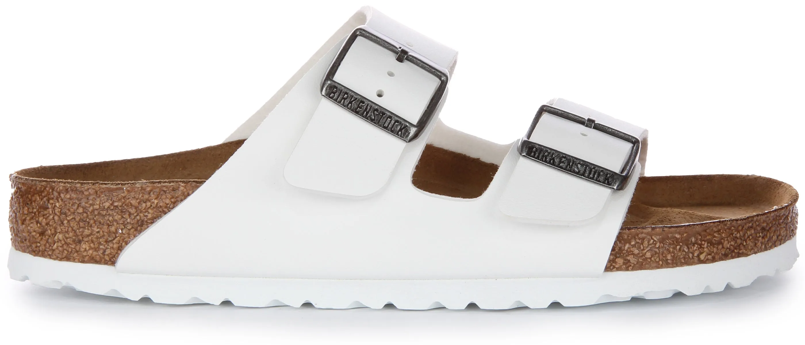 Birkenstock Arizona Bf en blanc | Chaussures à ajustement régulier Birkenstock