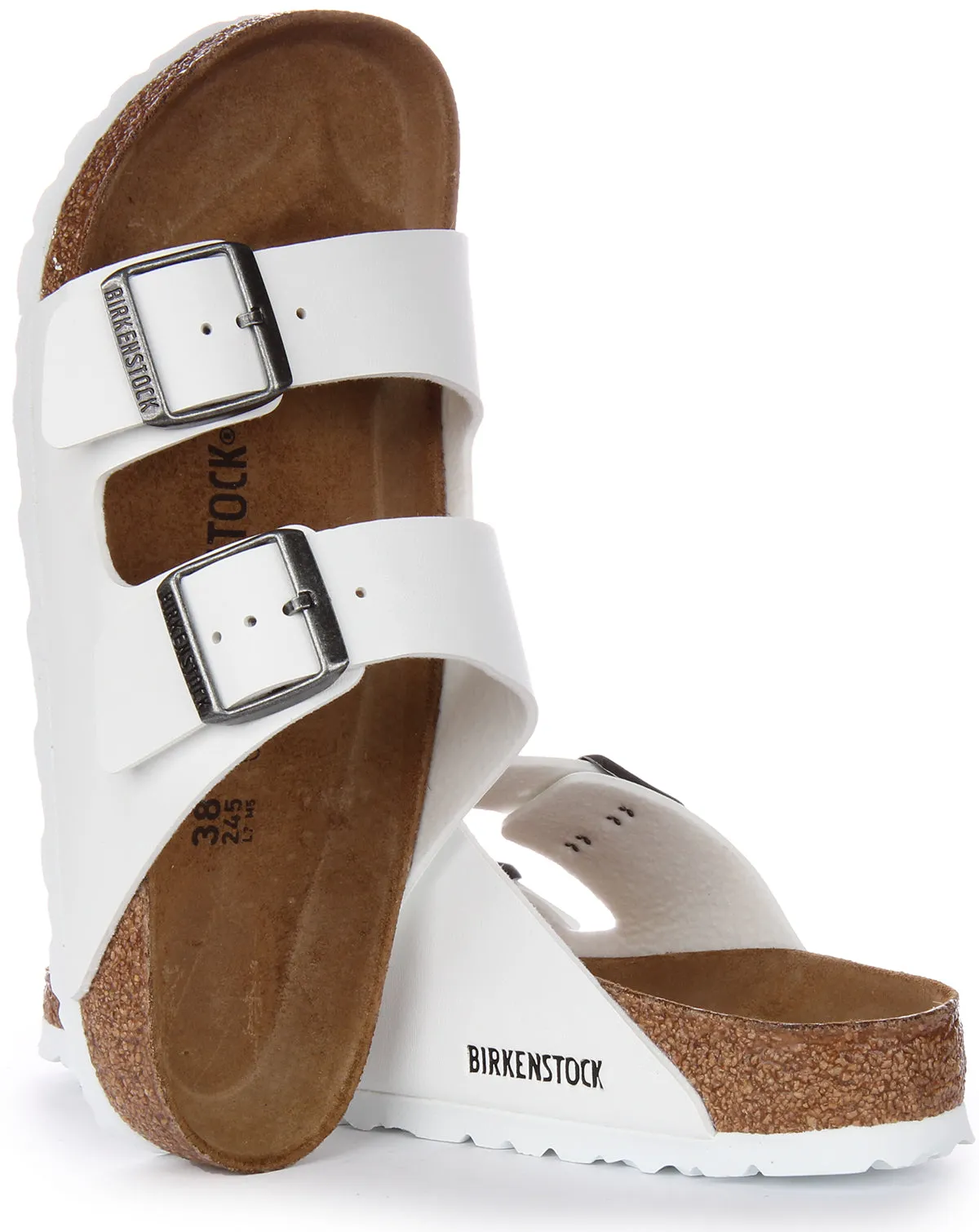 Birkenstock Arizona Bf en blanc | Chaussures à ajustement régulier Birkenstock