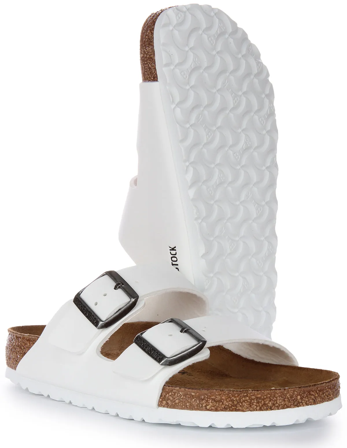 Birkenstock Arizona Bf en blanc | Chaussures à ajustement régulier Birkenstock