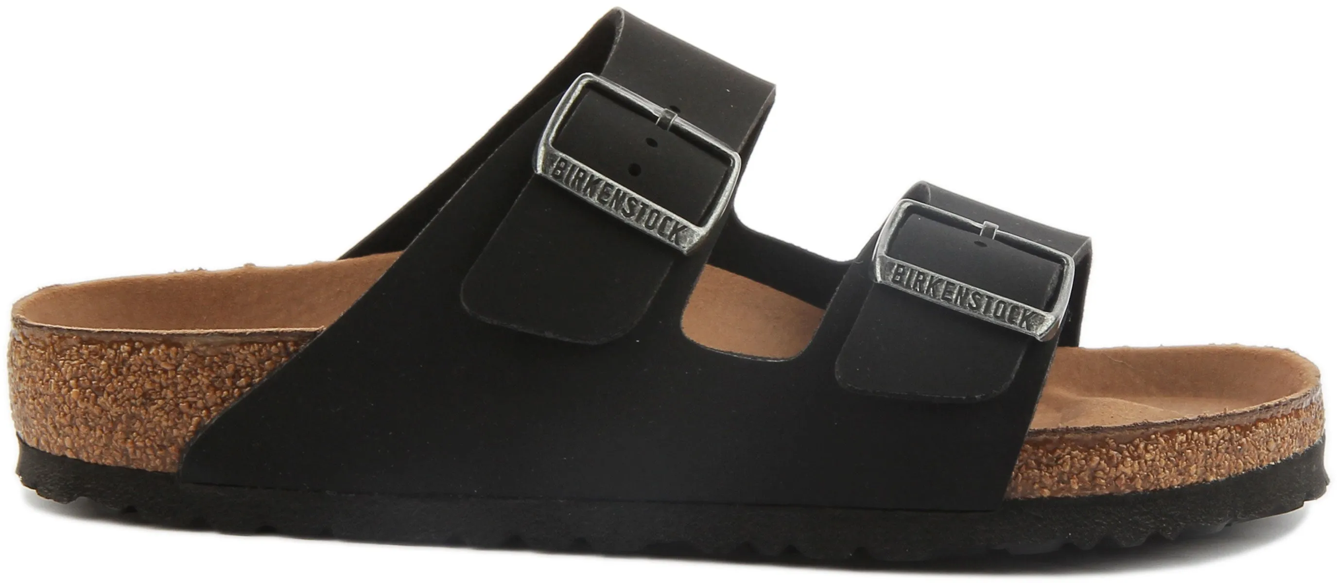 Birkenstock Arizona Vegan en noir pour femmes | Chaussures à ajustement régulier Birkenstock