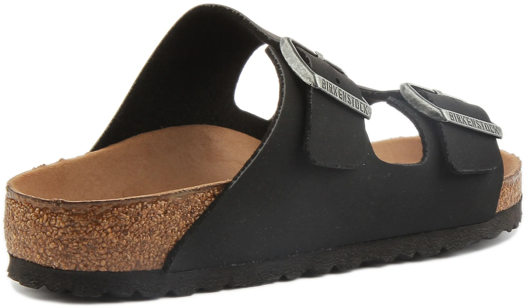 Birkenstock Arizona Vegan en noir pour femmes | Chaussures à ajustement régulier Birkenstock