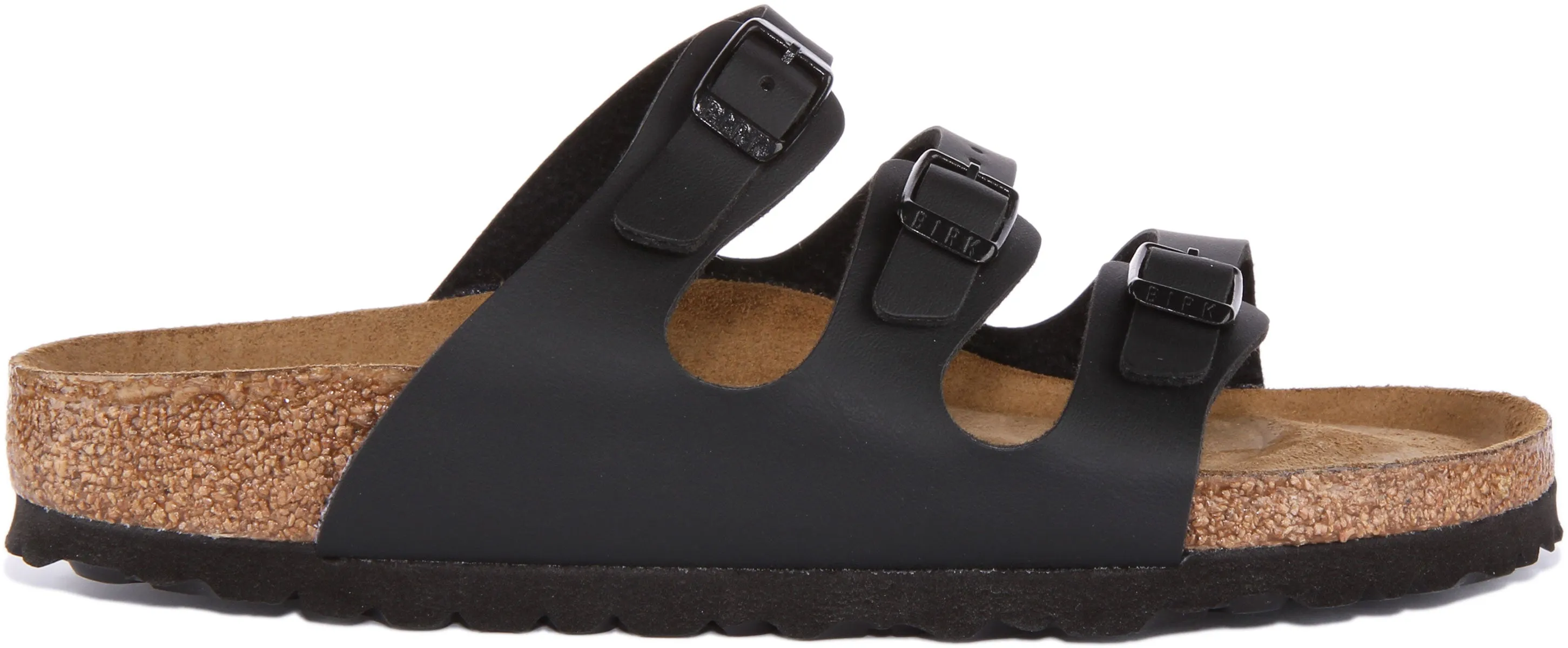 Birkenstock Florida En Noir Pour Femmes | Chaussures Birkenstock À Emboîtement Étroit